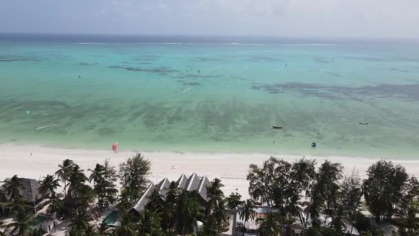 Zanzibar, Tanzania - Veduta aerea dell'Oceano Indiano — Video Stock