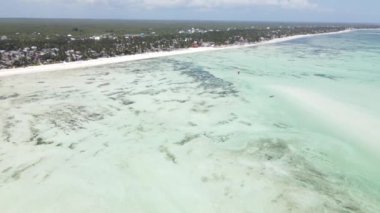Tanzanya, Zanzibar adasının kıyısı sular çekildiğinde
