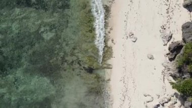 Bu video Tanzanya 'nın Zanzibar adasında boş bir plajı gösteriyor..