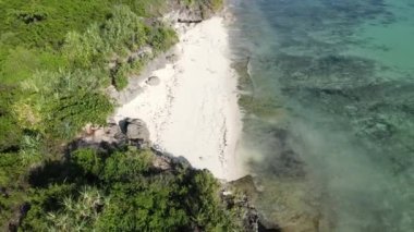 Bu video Tanzanya 'nın Zanzibar adasında boş bir plajı gösteriyor..