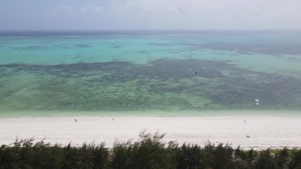 Questo Video Mostra Oceano Largo Della Costa Zanzibar Tanzania — Video Stock