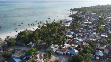 Bu stok videosu Zanzibar, Tanzanya, Afrika 'daki evleri gösteriyor.