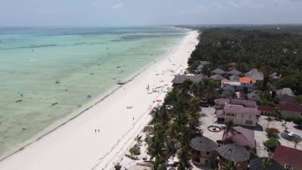 Video Tanzanya Nın Zanzibar Kıyısında Uçurtmayı Gösteriyor — Stok video