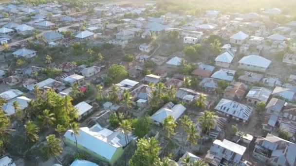 Stock Video Shows Houses Island Zanzibar Tanzania Africa — Stock Video