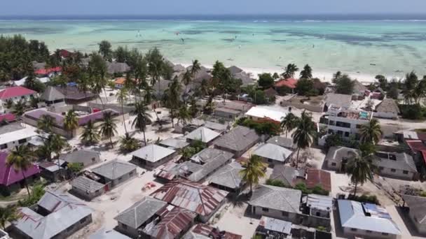 Huizen op Zanzibar eiland, Tanzania, Afrika — Stockvideo