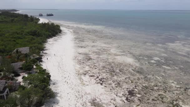 Océano cerca de la costa de la isla de Zanzíbar, Tanzania, cámara lenta — Vídeos de Stock
