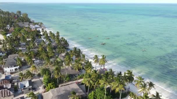 Oceaan bij de kust van Zanzibar eiland, Tanzania, slow motion — Stockvideo