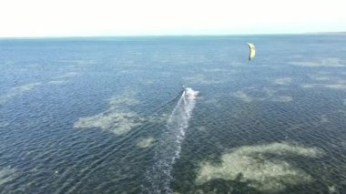 Zanzibar, Tanzanya: Kıyıya yakın uçurtma, yavaş çekim