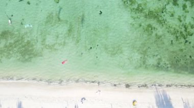 Tanzanya 'nın Zanzibar adası kıyısında güzel bir sahil.