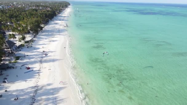 Beautiful beach near the coast of Zanzibar island, Tanzania — Stock Video