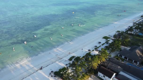 Strand auf der Insel Sansibar, Tansania, Zeitlupe — Stockvideo