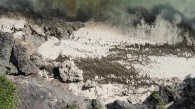 Tanzanya, Zanzibar adasındaki boş plaj, yavaş çekim