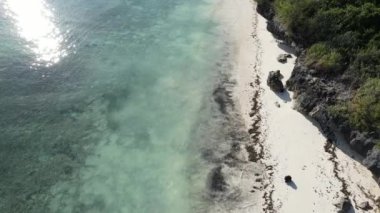 Tanzanya, Zanzibar adasındaki boş plaj, yavaş çekim