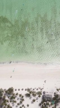 Tanzanya 'nın Zanzibar kıyısında dikey video uçurtması