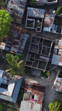 Tanzanya - Zanzibar adasında evler, yavaş çekim