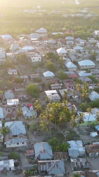 Tanzania Casas en la isla de Zanzíbar, cámara lenta — Vídeos de Stock