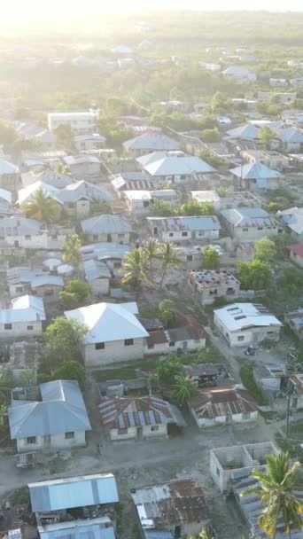 Танзания - Дома на острове Занзибар, замедленная съемка — стоковое видео