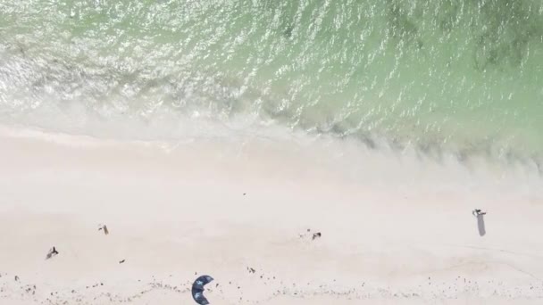 Video verticale della costa dell'isola di Zanzibar, Tanzania, rallentatore — Video Stock