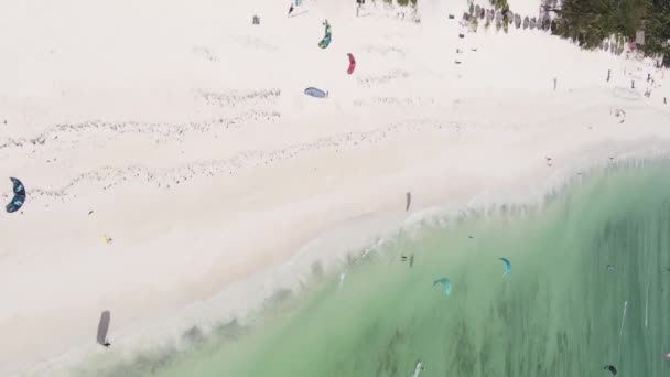 Video verticale della costa dell'isola di Zanzibar, Tanzania, rallentatore — Video Stock