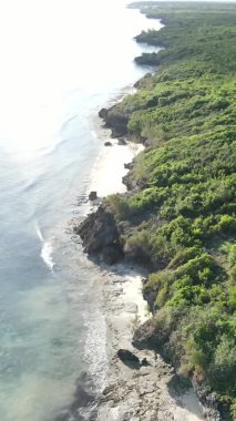 Zanzibar, Tanzanya - dikey boş kumsal, yavaş çekim