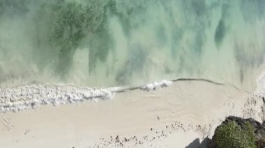 Zanzibar, Tanzanya - dikey boş kumsal, yavaş çekim