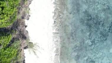 Zanzibar, Tanzanya - dikey boş kumsal, yavaş çekim