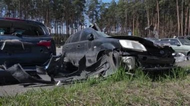 Irpin, Ukrayna 'da arabaları yok etti ve vurdu. Savaşın sonuçları.