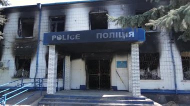 Ukrayna 'daki savaş - Borodyanka' daki polis karakolu yandı