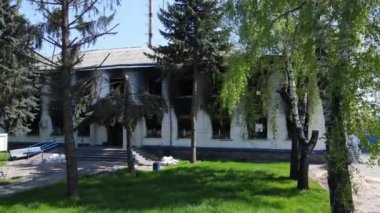 Ukrayna 'daki savaş - Borodyanka' daki polis karakolu yandı