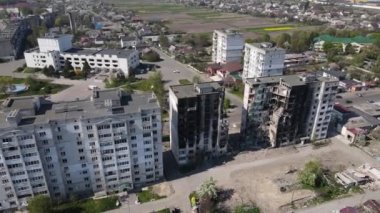 Savaşın sonuçları - Ukrayna, Borodyanka 'da yıkık dökük konut binası