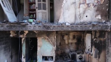 Savaşın sonuçları - Ukrayna, Borodyanka 'da yıkık dökük konut binası