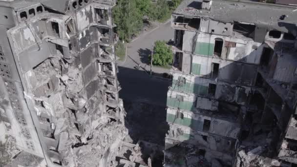 Αυτό Απόθεμα Βίντεο Δείχνει Επακόλουθα Του Πολέμου Στην Ουκρανία Ένα — Αρχείο Βίντεο