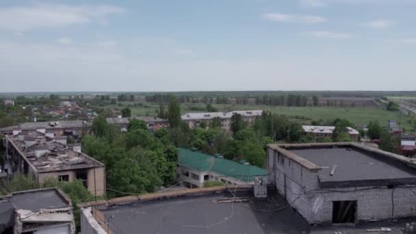 Cette Vidéo Montre Bâtiment Résidentiel Détruit Pendant Guerre Ukraine Borodyanka — Video