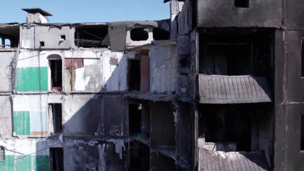 Dieses Archivvideo Zeigt Ein Zerstörtes Wohnhaus Während Des Krieges Der — Stockvideo