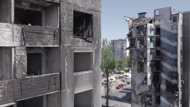 Αυτό Απόθεμα Βίντεο Δείχνει Τον Πόλεμο Στην Ουκρανία Ένα Κατεστραμμένο — Αρχείο Βίντεο