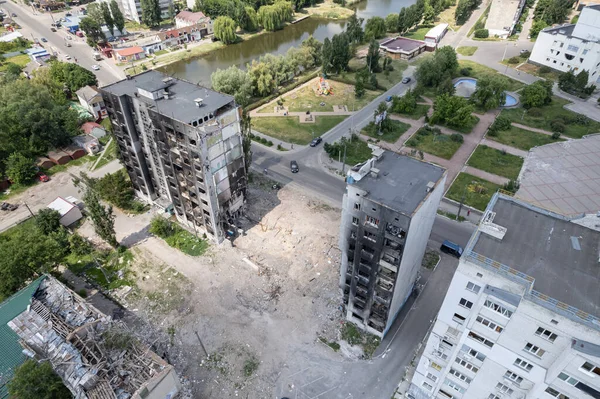 Stok Fotoğrafı Ukrayna Daki Savaşın Sonucunu Gösteriyor Bucha Borodyanka Yıkılan — Stok fotoğraf