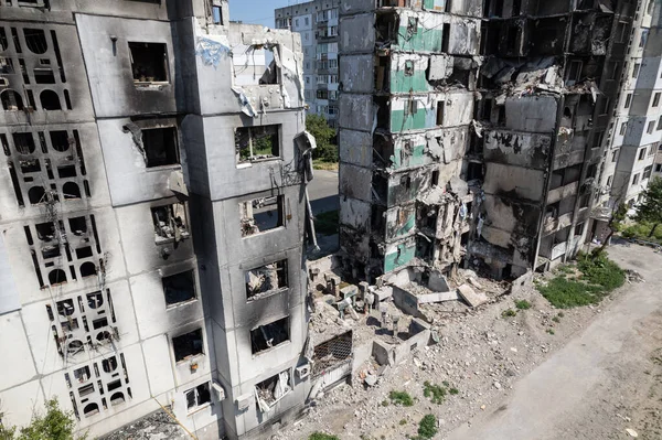 Stok Fotoğrafı Ukrayna Daki Savaşın Sonucunu Gösteriyor Bucha Borodyanka Yıkılan — Stok fotoğraf