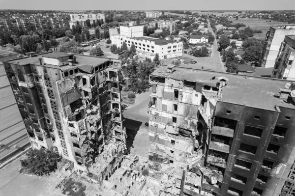 사진은 우크라이나 전쟁의 여파를 산카에 붕괴된 — 스톡 사진