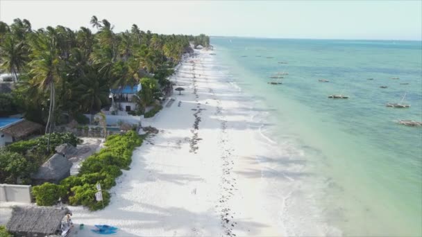Αυτό Απόθεμα Βίντεο Δείχνει Εναέρια Άποψη Της Παραλίας Στο Νησί — Αρχείο Βίντεο