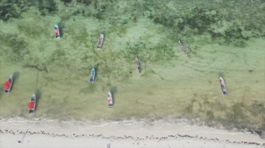 Bu video, Zanzibar açıklarında 8K çözünürlüklü yavaş çekim yapan tekneleri gösteriyor.