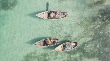Bu video, Zanzibar açıklarında 8K çözünürlüklü yavaş çekim yapan tekneleri gösteriyor.