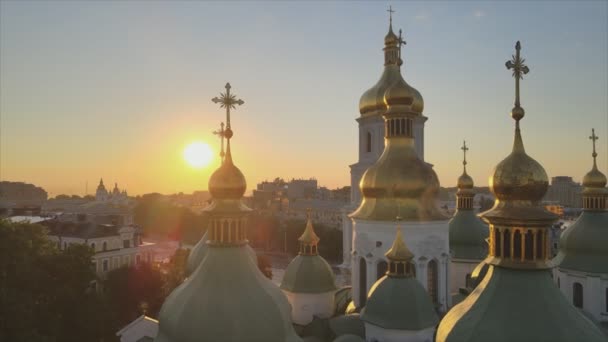 Cette Vidéo Montre Église Sainte Sophie Matin Aube Kiev Ukraine — Video