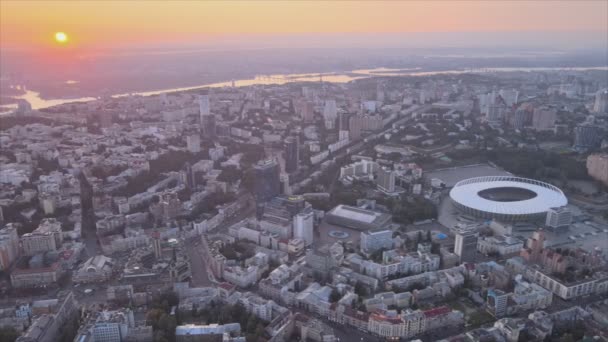 Stock Video Shows Kyiv City Center Ukraine Morning Resolution — Stok video