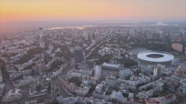 Video Sabah Ukrayna Nın Başkenti Kyiv Çözünürlükte Gösteriyor — Stok video