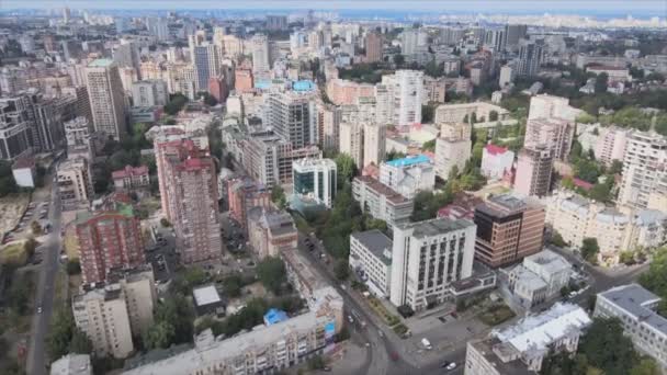 Stock Footage Shows Aerial View Kyiv Ukraine Resolution — Stock video
