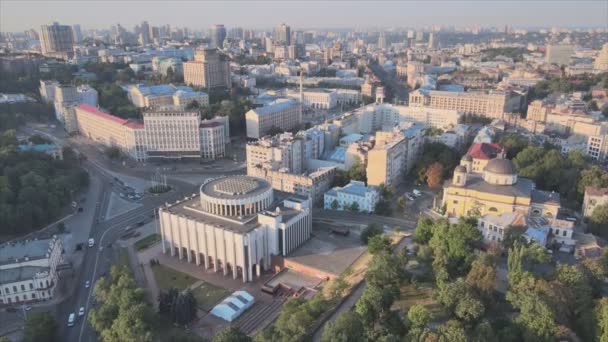 Stock Footage Shows Aerial View Kyiv Ukraine Resolution — Stok Video