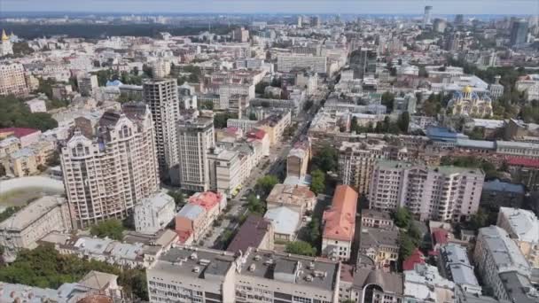 Stock Footage Shows Aerial View Kyiv Ukraine Resolution — Stock Video