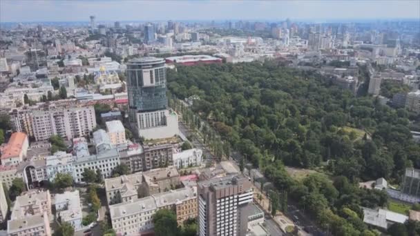 Stock Footage Shows Aerial View Kyiv Ukraine Resolution — Wideo stockowe