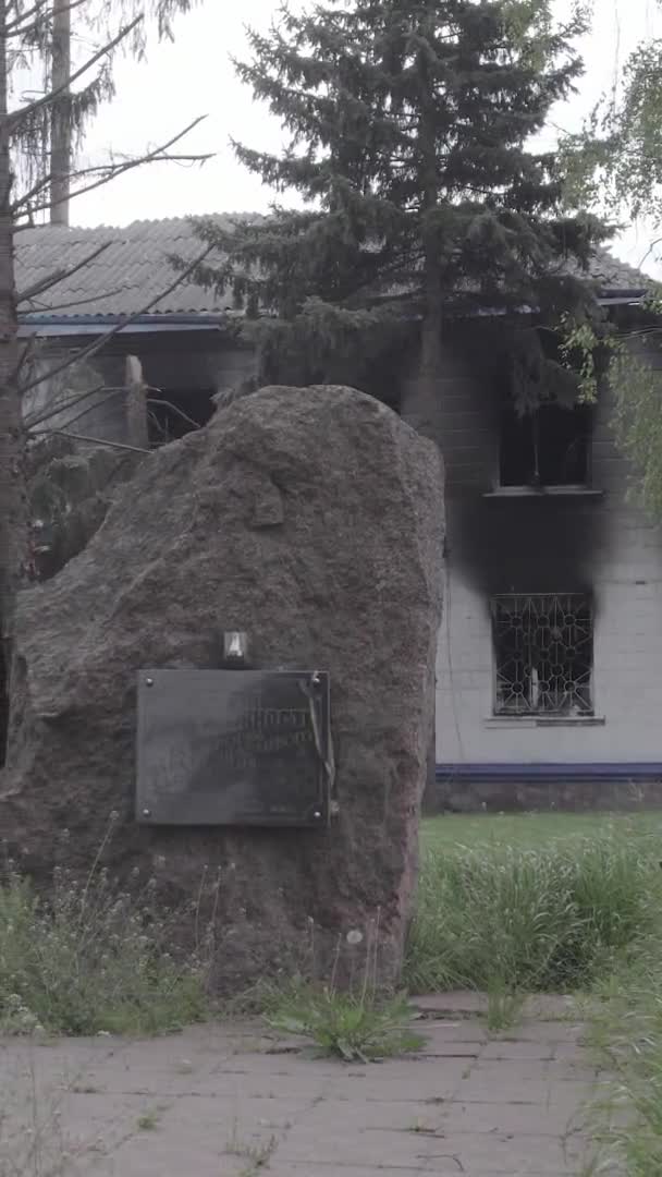 Αυτό Βίντεο Δείχνει Τον Απόηχο Του Πολέμου Στην Ουκρανία Κατεστραμμένο — Αρχείο Βίντεο