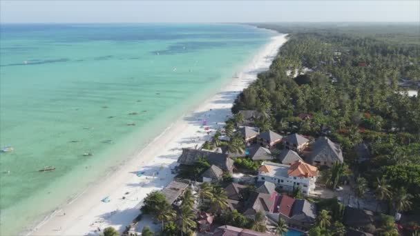 Stock Video Shows Boats Ocean Coast Zanzibar Resolution — 图库视频影像